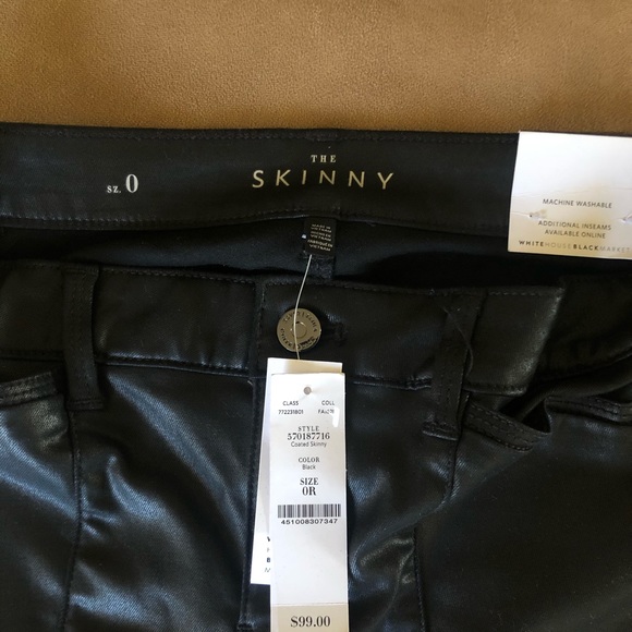 White House Black Market Coated Skinny Jeans - Picture 3 of 4